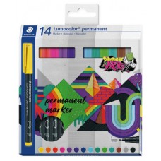 ESTUCHE 14 UDS LUMOCOLOR PERMANENT 318 STAEDTLER 318 C14 (Espera 4 dias)